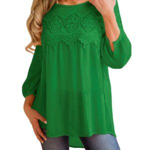 Lacey Babydoll Top, High-Low Hem
